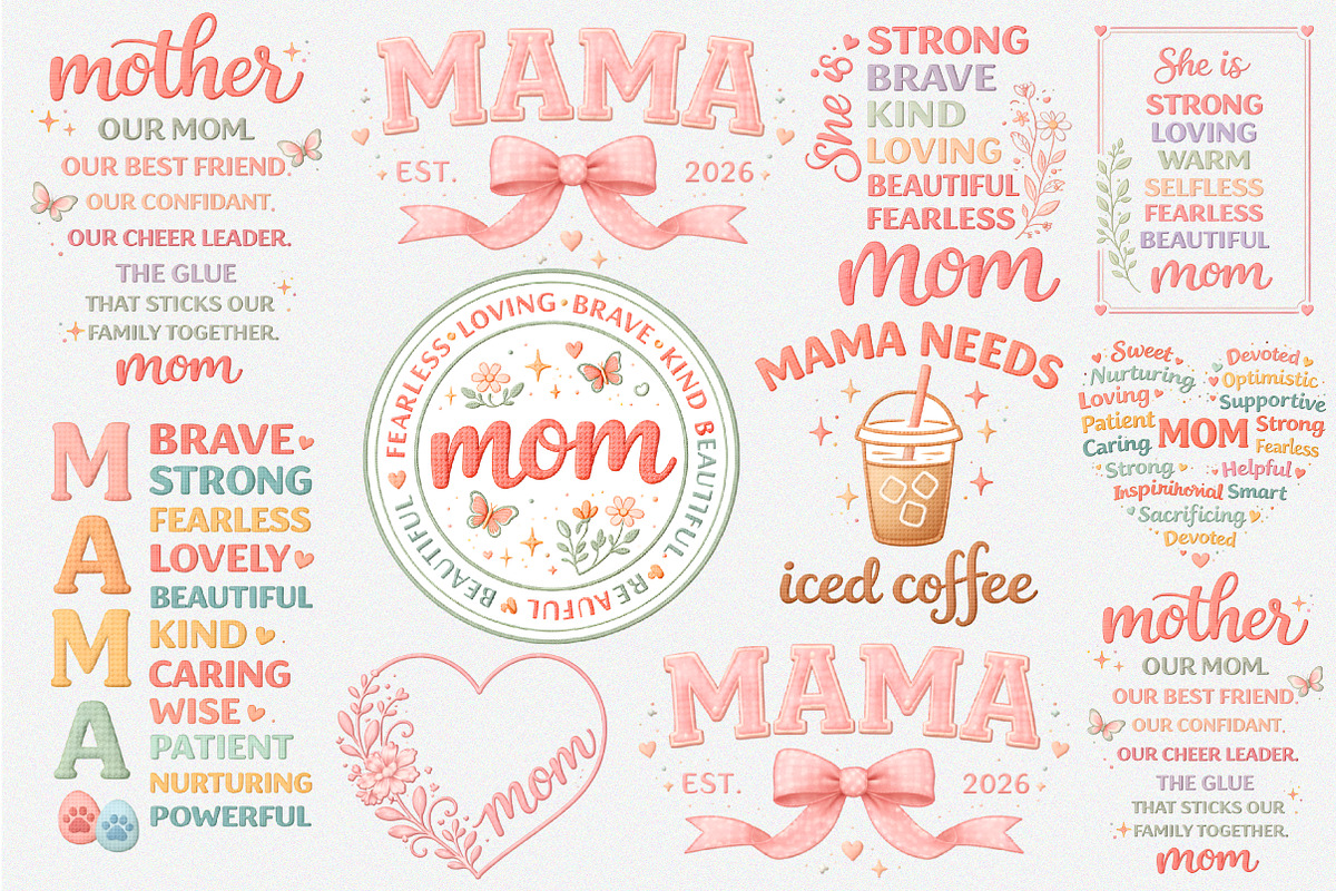 Mother's Day PNG Sublimation Bundle, an Illustration by GatewayDesign (Photo 1 of 4)