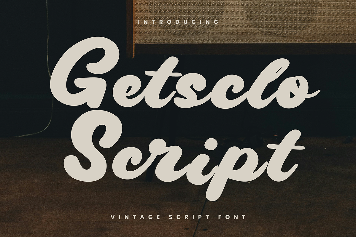 Gestclo - Vintage Script Fonts, a Script Font by Randi Irvan | Rvandtype (Photo 1 of 12)