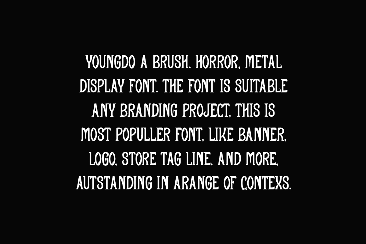 Youngdo - Display Font, a Serif Font by Iqsiart Studio (Photo 2 of 6)
