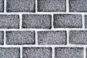 Brickroad with snow, a Photo by saiko3p