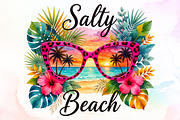 Retro Summer Png Salty Beach, a Seasonal Illustration by Sublimation Artist (Thumbnail 1 of 9)