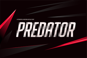 PREDATOR Typeface