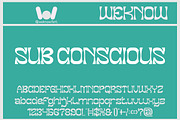 Sub Conscious font, a Font by weknow (Thumbnail 1 of 8)