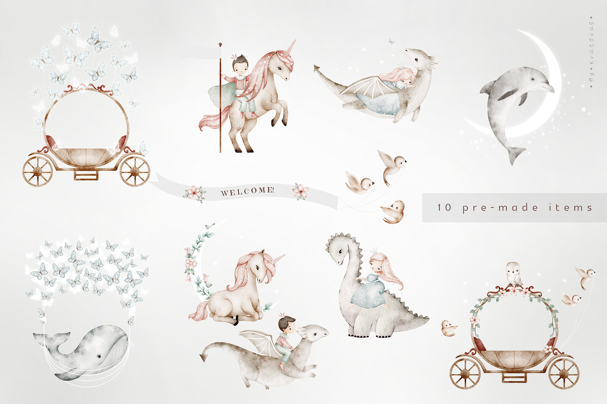 WONDERLAND graphic set, an Animal Illustration by erasovas (Photo 6 of 13)
