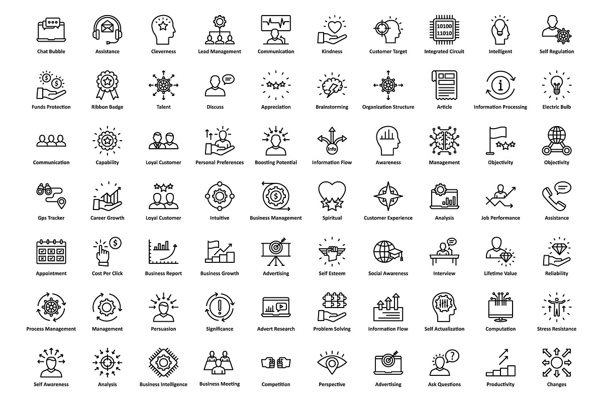 1275 Business Startup Line Icons, an Outline Icon by Vector Portal (Photo 14 of 20)