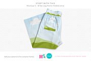 Wide Leg Cotton Pants Canva Mockup, a Bottom Mockup by Mockup Scene (Thumbnail 11 of 16)