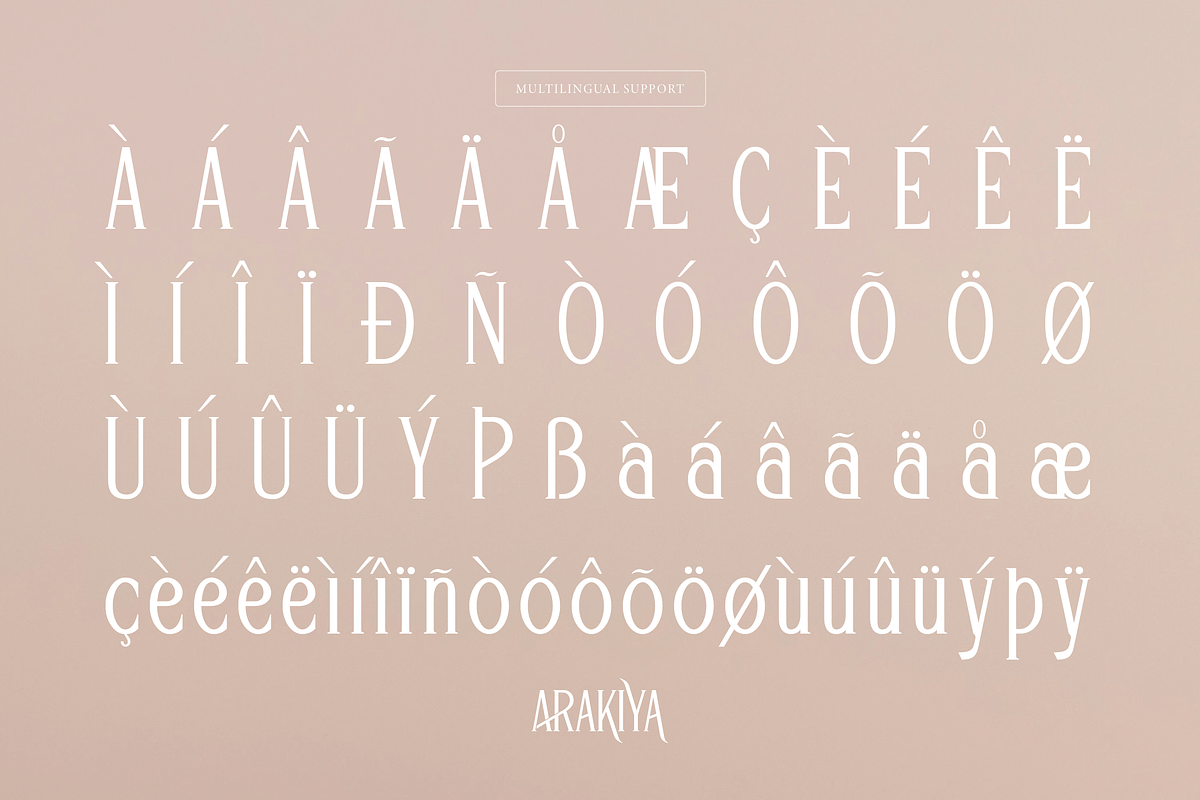 Arakiya | Unique Condensed Serif, a Serif Font by Denustudios (Photo 14 of 15)