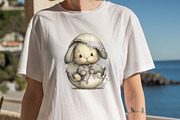 Baby Bunny Easter Clipart Bundle, an Illustration by SVGArt (Thumbnail 7 of 8)