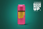 16oz Clean Beer Can Mockup, a Packaging Mockup by SmartDesigns (Thumbnail 1 of 4)