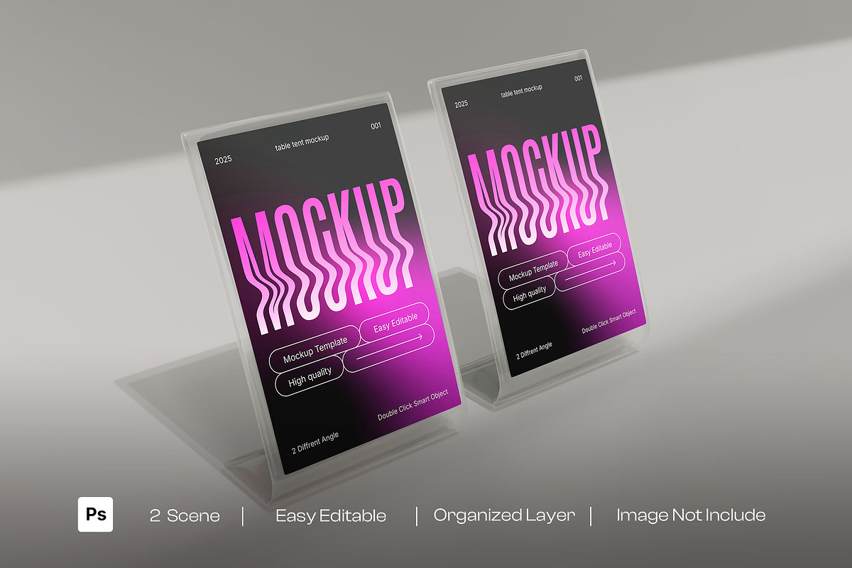 Acrylic Table Tent Mockup, a Product Mockup by Artbox Studio (Photo 1 of 5)