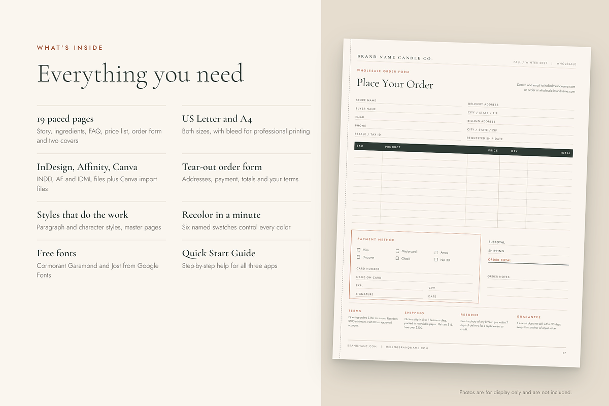 Wholesale Line Sheet Template, a Magazine Template by Lauren Hodges (Photo 2 of 15)