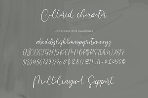 Cultured - Natural Handwritten Font