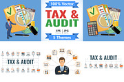 Auditing, Tax, Accounting Concepts, a Finance Illustration by TAlex (Thumbnail 1 of 6)