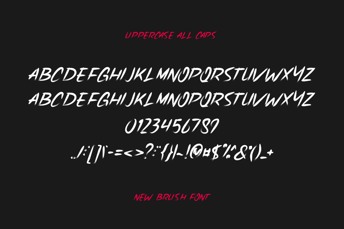 Lhoss Brush - Font, a Handwritten Font by artchiles_design (Photo 2 of 5)