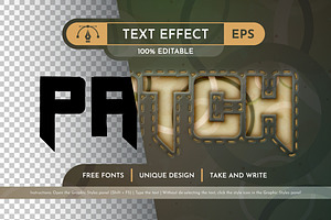 Military Patch Editable Text Effect