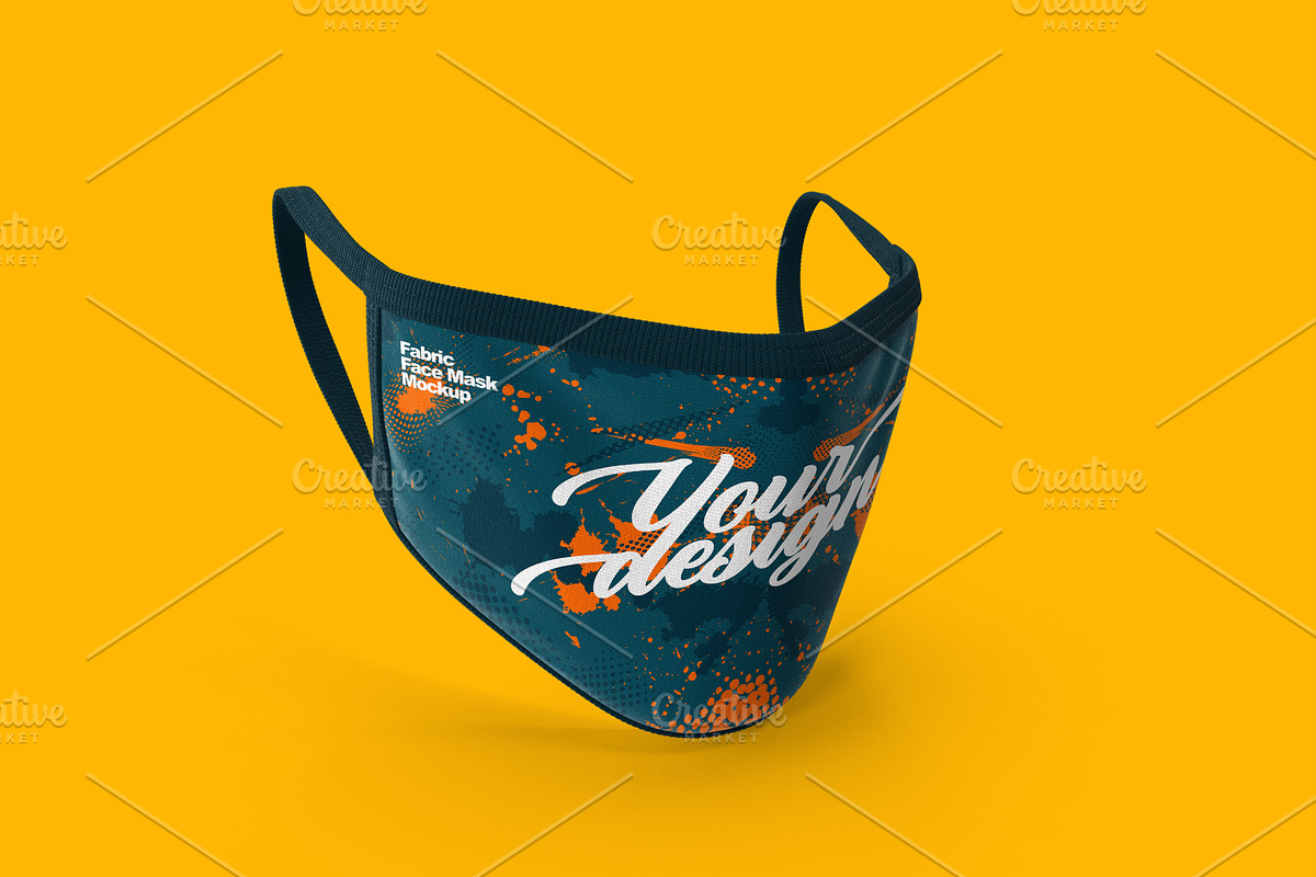 Fabric Face Mask Mockup, a Mask Mockup by Aprndy85 (Photo 2 of 5)