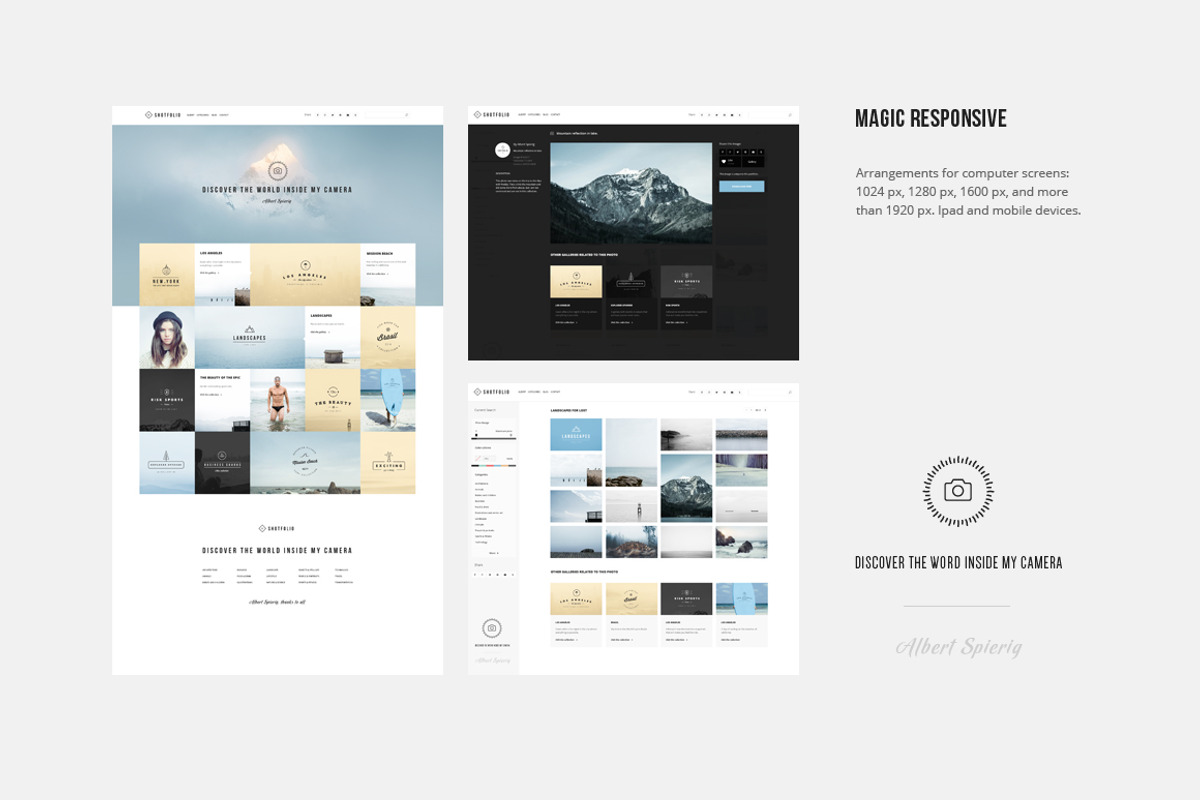 Shotfolio PSD Theme, a Templates & Theme by Julian Shop (Photo 2 of 5)