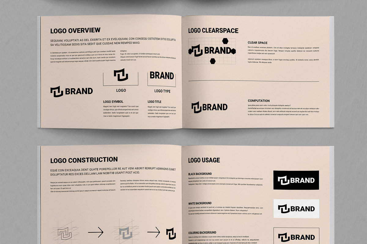 Brand Guideline Template, a Brochure Template by ContestDesign (Photo 3 of 5)