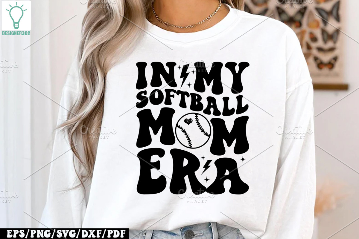 Retro Sports Mom Bundle,In my mom er, a Graphic by Designer302 (Photo 10 of 13)