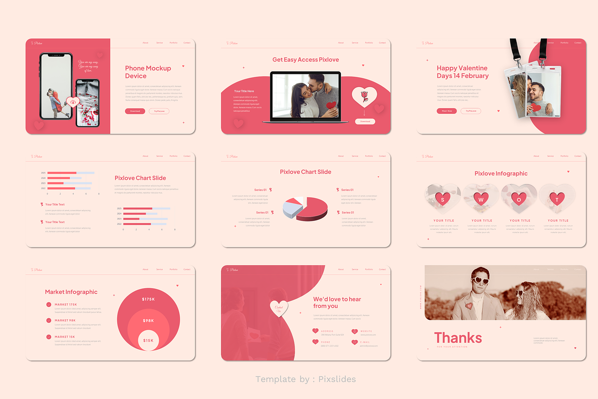 Valentine Themes Keynote, a Presentation Template by Pixslides (Photo 5 of 5)