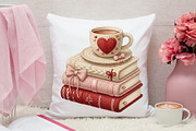 Crochet Books And Coffee Png, an Illustration by Canvas Craft (Thumbnail 7 of 7)