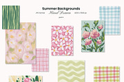 Hand Drawn Summer Backgrounds, a Background Graphic by Yuliia Lashevska (Thumbnail 6 of 10)