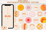 Retro Instagram Highlight Covers, a Social Media Template by Boltik Studio (Thumbnail 1 of 11)