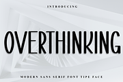 Overthinking, a Script Font by InermediaSTUDIO (Thumbnail 1 of 8)