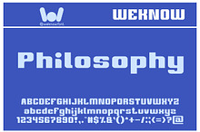 Philosophy font