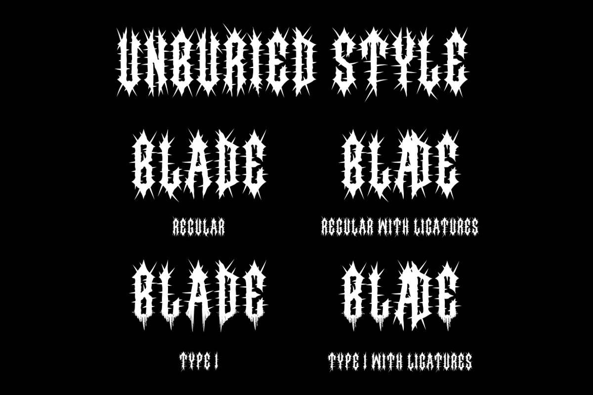 Unburied - Horror Serif Font, a Font by PutraCetol Studio (Photo 11 of 11)