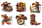Western Cowgirl Book Clipart, an Illustration by SinaCreation (Thumbnail 3 of 6)