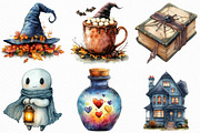 Creepy and Cozy Halloween Clipart, an Illustration by Craft Nest (Thumbnail 3 of 6)