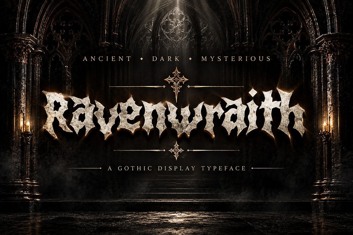 Ravenwraith, a Blackletter Font by Wow Magic (Photo 3 of 4)