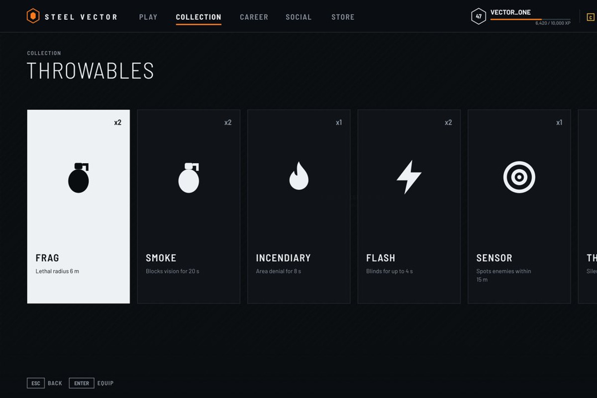 Military FPS Game 100 Screens, an UI Kit Template by pawellpi (Photo 74 of 116)