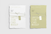 Invitation Greeting Card Mockup Set, a Product Mockup by graphypix (Thumbnail 3 of 4)