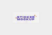 Glued Sticker Mockup, a Merchandise Mockup by Mockupdaddy (Thumbnail 8 of 13)