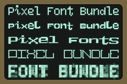 Pixel Font Bundle (+1 glitchy font), a Font by Suolahti Type (Thumbnail 1 of 8)