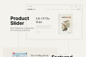 Booksaw Bookstore Website Template