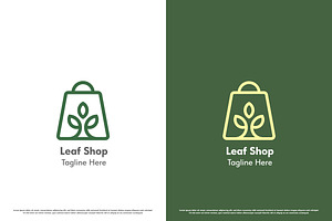 Plant Shop Bag Logo Design Icon, a Branding & Logo Template by Morvana Crew