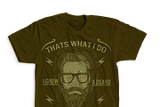 Funny Beard Saying T-Shirt Design, an Illustration by CJR Designs (Thumbnail 2 of 2)