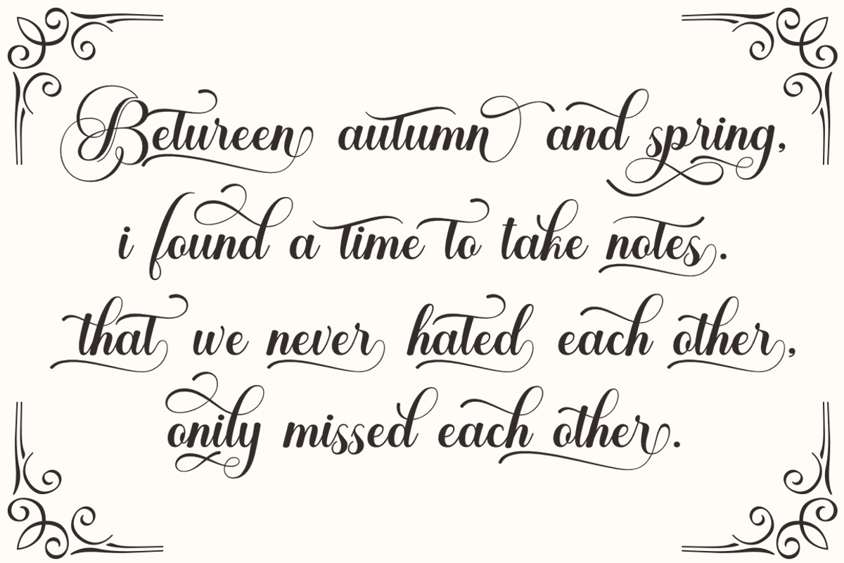 Bernard Script, a Script Font by Strong.co (Photo 6 of 9)