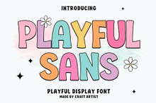 Playful Sans 3 Modern Display Font