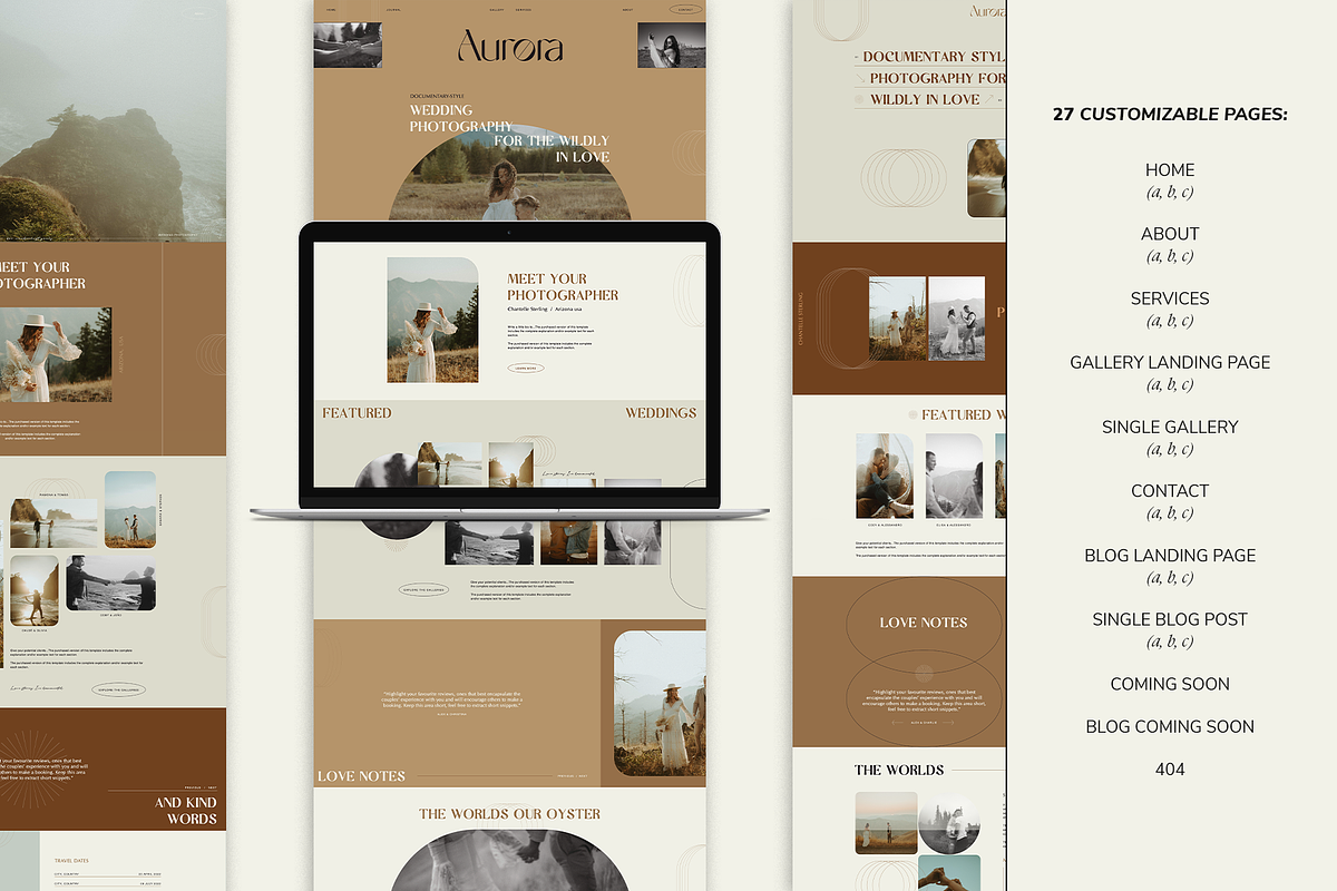 Wanderlust | Showit Website Template, a Websites & App Template by Studio Leelou (Photo 3 of 13)