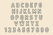 Comic Outline – Kids Outline Font, a Sans Serif Font by Fourteen Letter (Thumbnail 5 of 6)