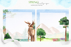 Spring Landscape Watercolor