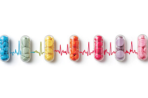Capsules and pills in transparent casings representing medicine, a Photo by Studio ANNA
