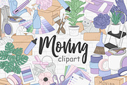 Moving Clipart, an Object Illustration by GlamArtZhanna (Thumbnail 1 of 5)