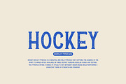 Hockey - Display Typeface, a Serif Font by Arendxstudio (Thumbnail 1 of 17)