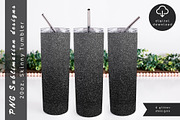Silver glitter 20oz Skinny Tumbler, an Object Graphic by AnastasiaWatercolor (Thumbnail 3 of 6)