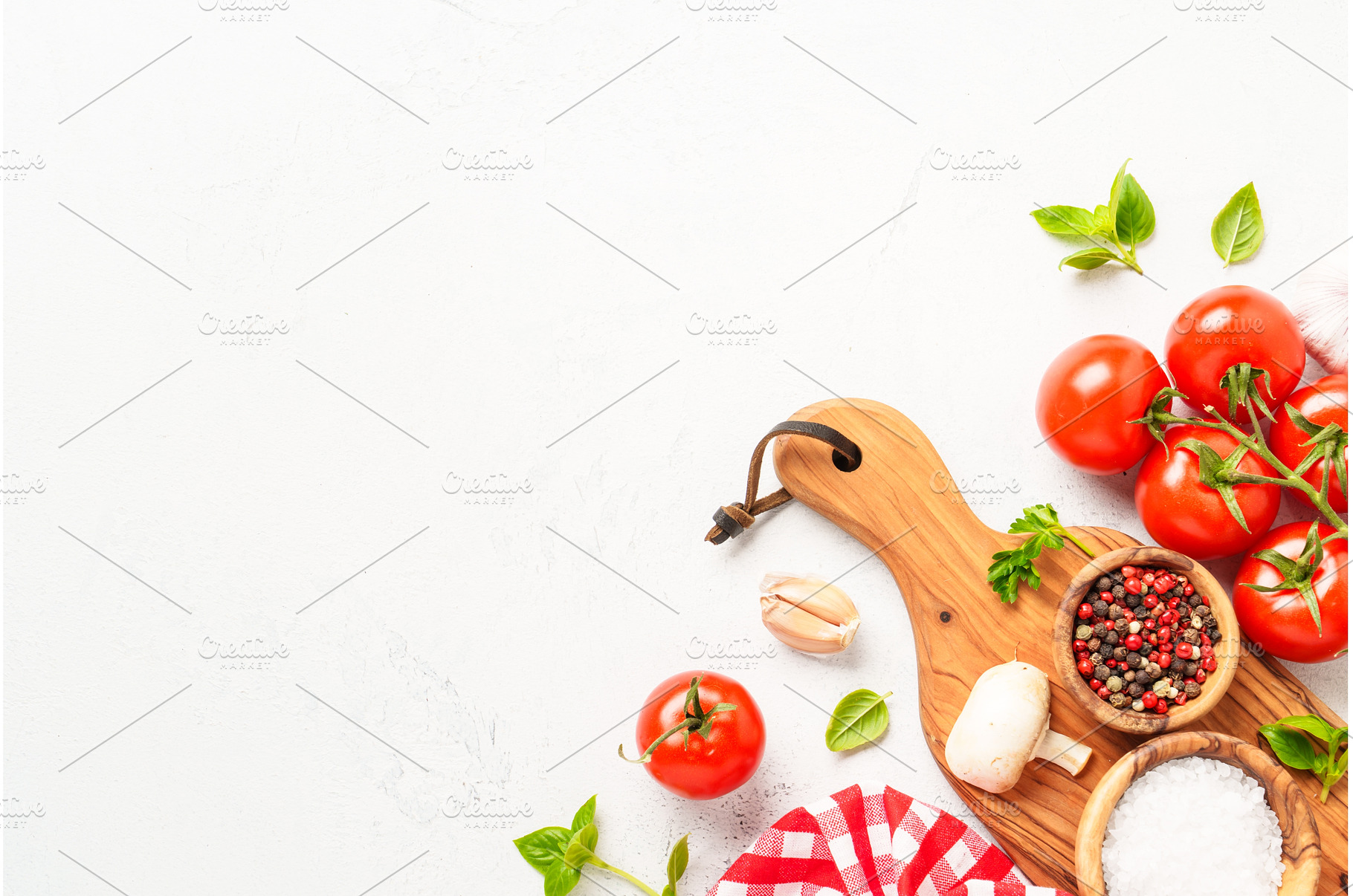 Spices, herbs and vegetables with, a Food & Drink Photo by Nadia-nb